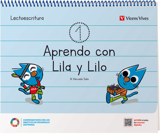 APRENDO CON LILA Y LILO CUADERNO 1
