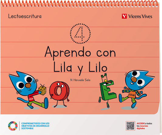 APRENDO CON LILA Y LILO CUADERNO 4