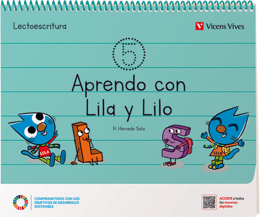 APRENDO CON LILA Y LILO CUADERNO 5