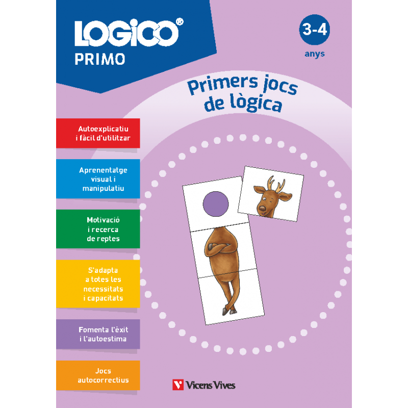 Logico Primo. Primers jocs de lògica (3-4 anys) 16 fitxes