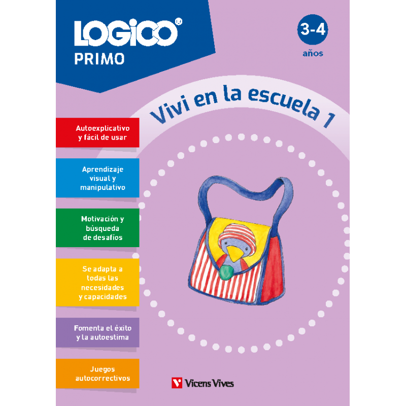 Logico Primo. Vivi en la escuela 1 (3-4 años) 16 fichas