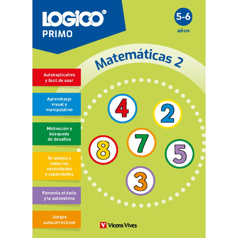 Logico Primo. Matemáticas 2 (5-6 años) 16 fichas