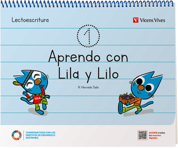 APRENDO CON LILA Y LILO CUADERNO 1