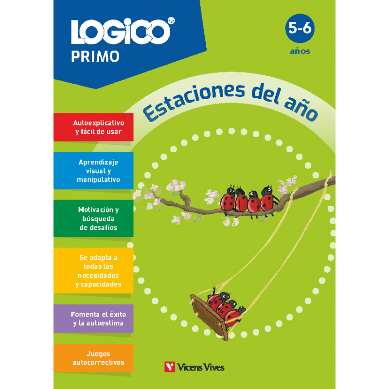 Logico Primo. Estaciones del año (5-6 años) 16 fichas