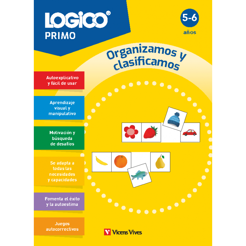 Logico Primo. Organizamos y clasificamos (5-6 años) 16 fichas