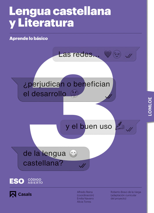 Aprende lo básico. Lengua castellana y Literatura 3 ESO. LOMLOE