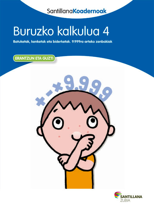 BURUZKO KALKULUA 4 SANTILLANA KOADERNOAK Nuevo