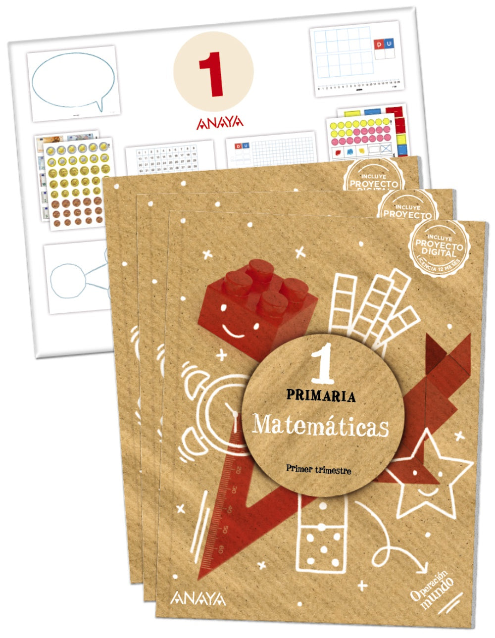 Matemáticas 1. (Incluye material manipulativo)