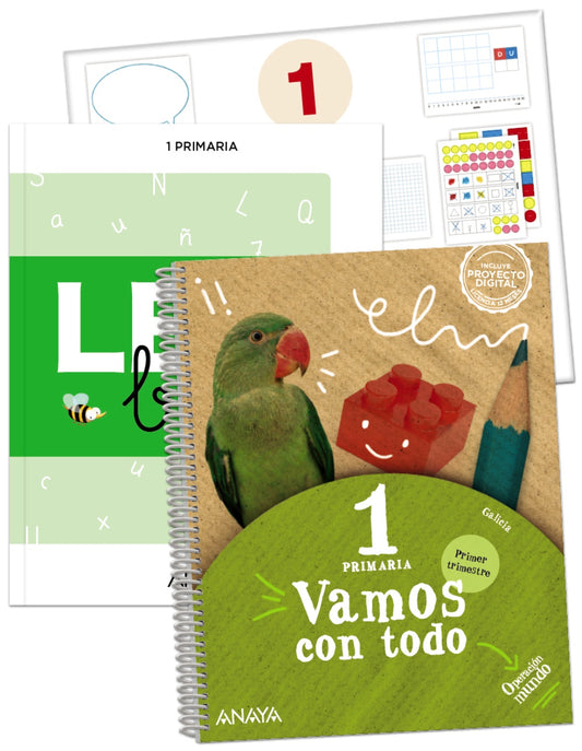 Vamos con todo 1. Primer trimestre. + Leo bien. 2022. + Material manipulativo.