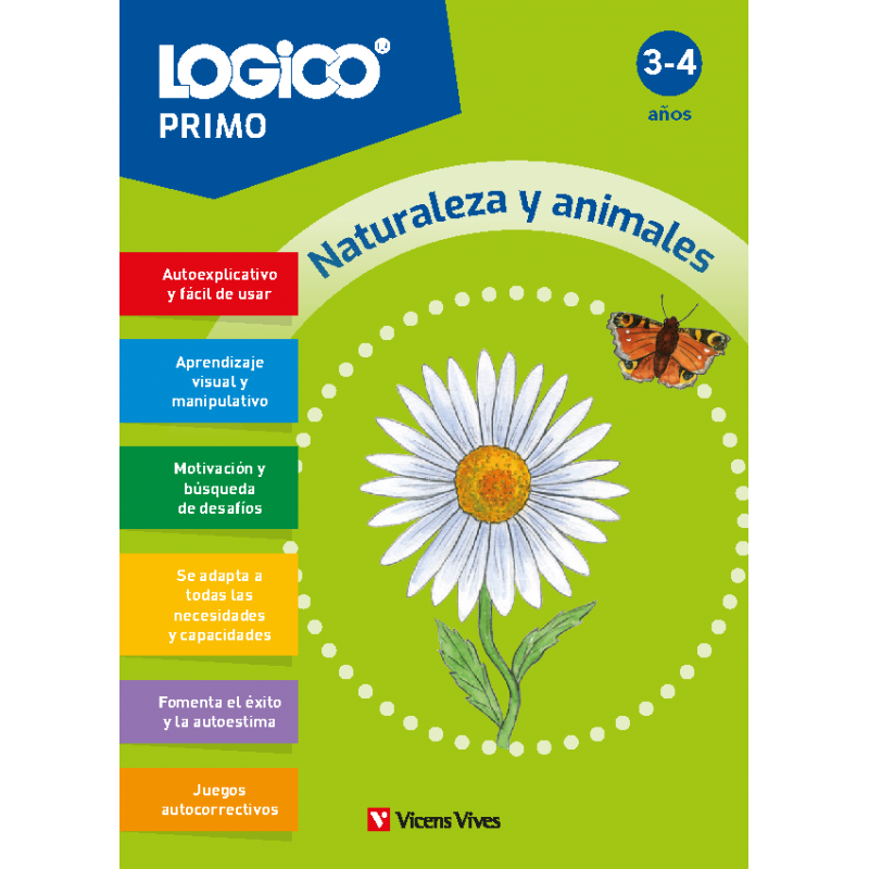 Logico Primo. Naturaleza y animales (3-4 años) 16 fichas
