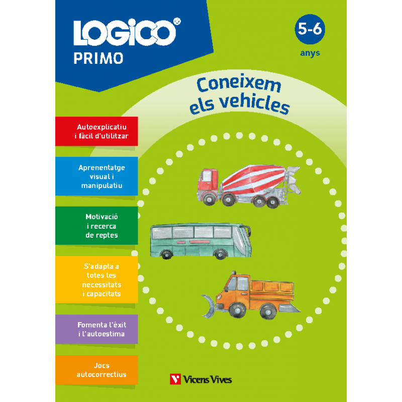 Logico Primo. Coneixem els vehicles (5-6 anys) 16 fitxes