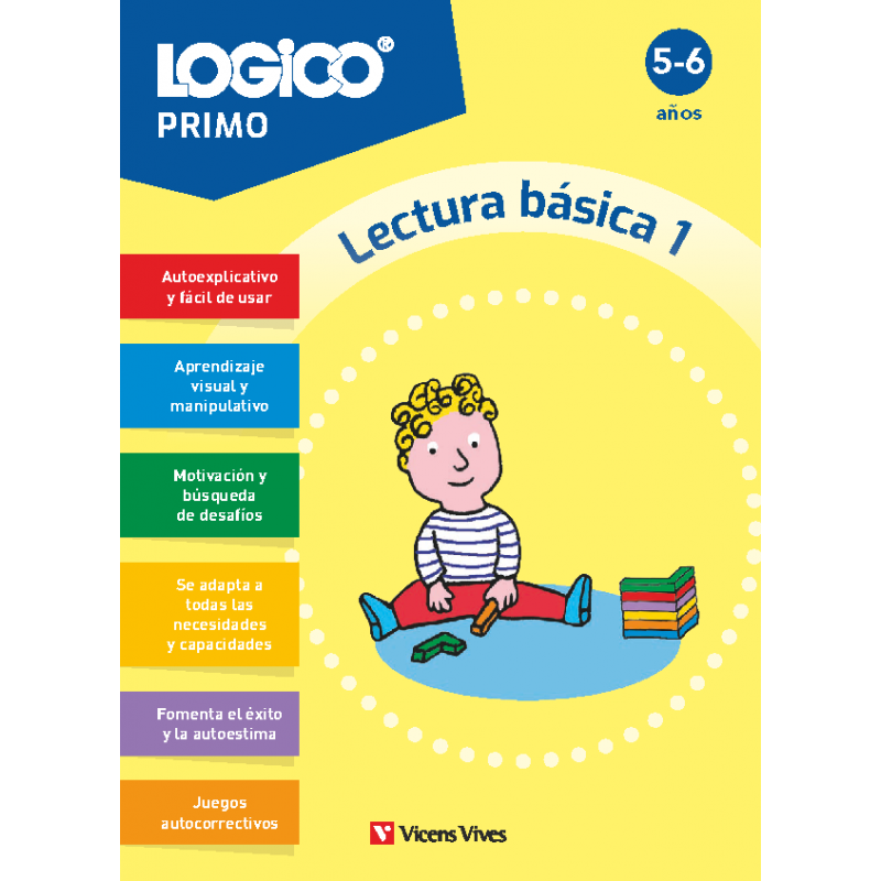 Logico Primo. Lectura básica 1. (5-6 años) 16 fichas