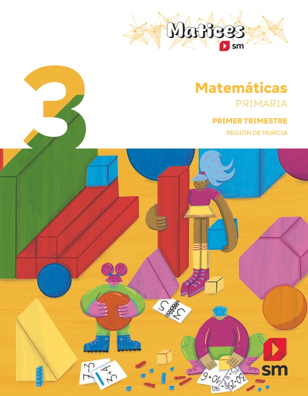 Matemáticas. 3 Primaria. Trimestres. Matices. Región de Murcia