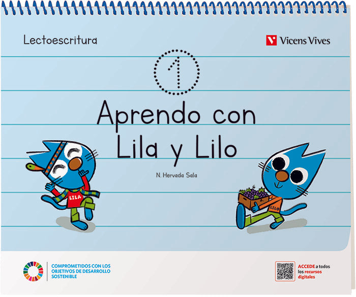 APRENDO CON LILA Y LILO CUADERNO 1