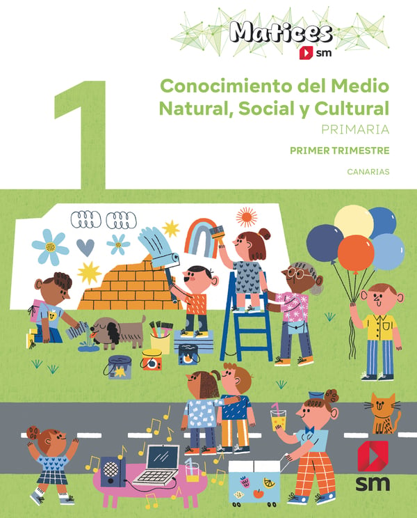 Conocimiento del Medio Natural, Social y Cultural. 1 Primaria. Trimestres. Matices. Canarias