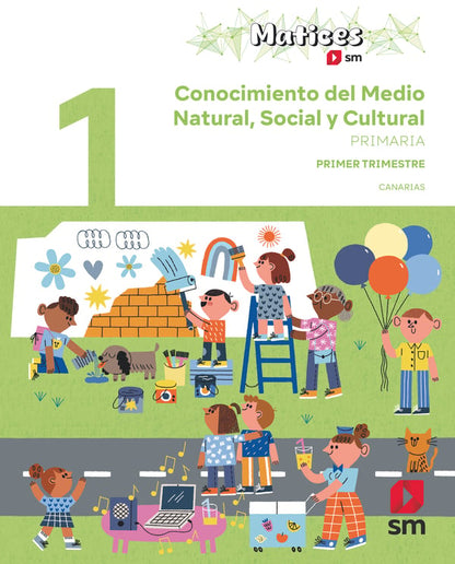 Conocimiento del Medio Natural, Social y Cultural. 1 Primaria. Trimestres. Matices. Canarias