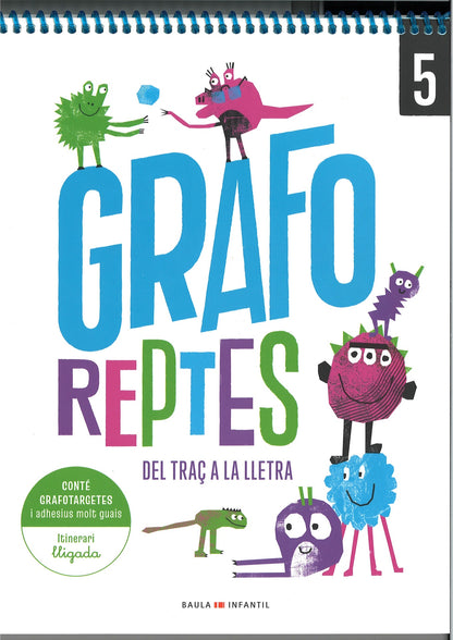 Grafo Reptes - Del traç a la lletra 5 - Infantil