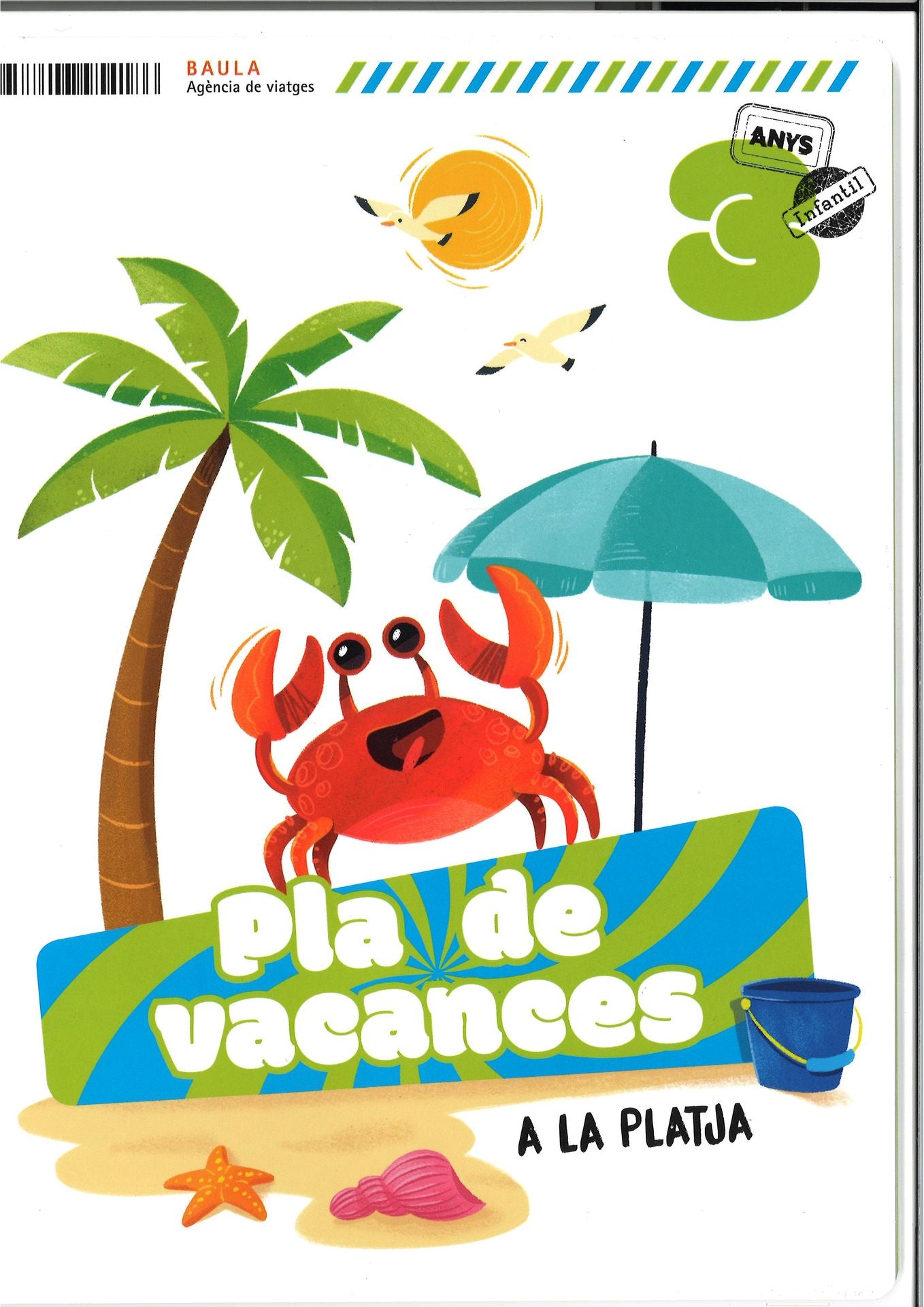 Pla de vacances A la platja 3 anys Infantil
