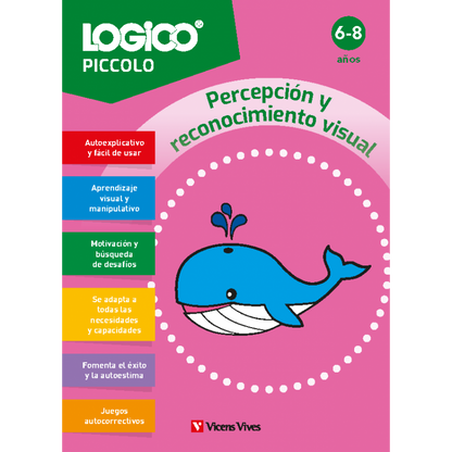 Logico Piccolo. Percepción y reconocimiento visual (6-8 años) 16 fichas