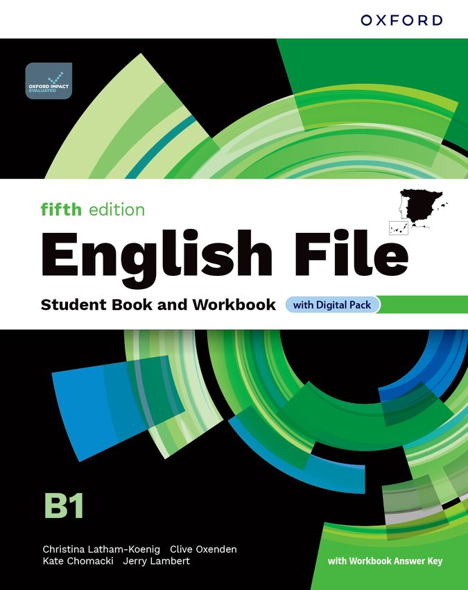 English File 5th Edition B1. Student's Book and Workbook and digital with Key Pack