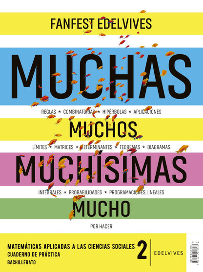 Proyecto: Fanfest 2026. Matemáticas aplicadas a las Ciencias Sociales 2 Bachillerato. Libro del alumno + Cuaderno de práctica