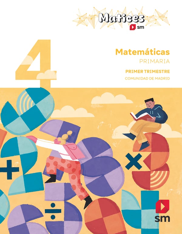 Matemáticas. 4 Primaria. Trimestres. Matices. Comunidad de Madrid