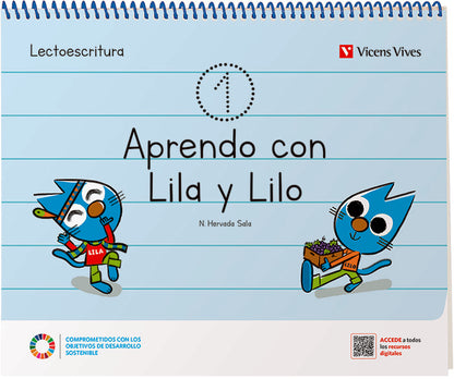 APRENDO CON LILA Y LILO CUADERNO 1