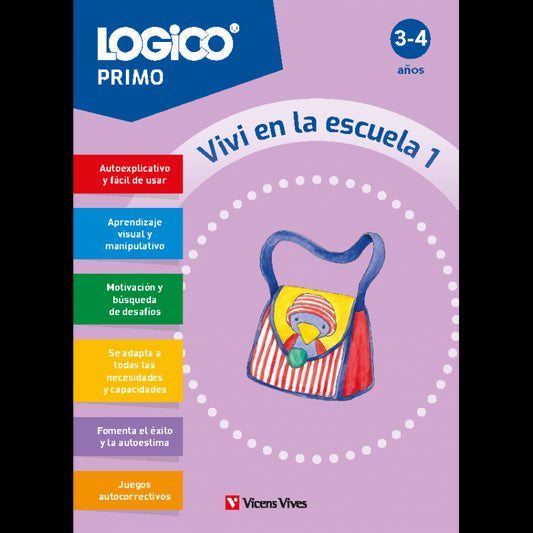 Logico Primo. Vivi en la escuela 1 (3-4 años) 16 fichas