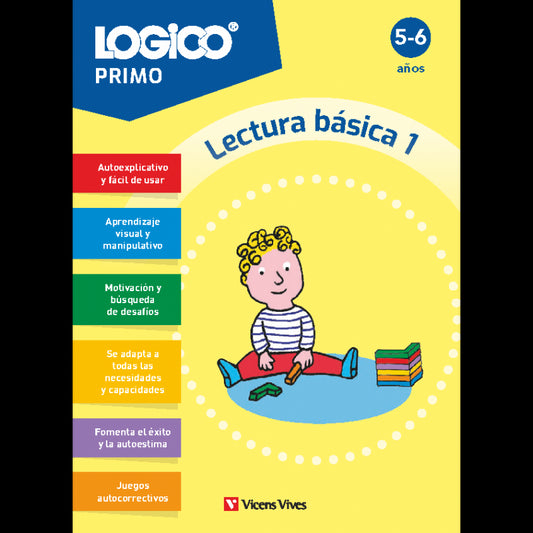 Logico Primo. Lectura básica 1. (5-6 años) 16 fichas