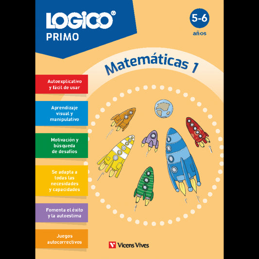 Logico Primo. Matemáticas 1 (5-6 años) 16 fichas