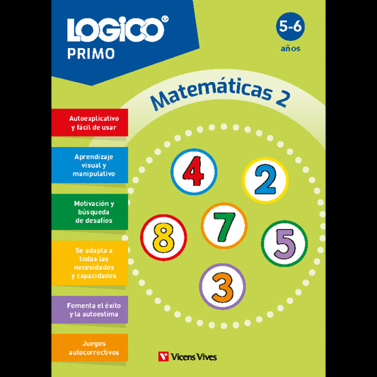 Logico Primo. Matemáticas 2 (5-6 años) 16 fichas