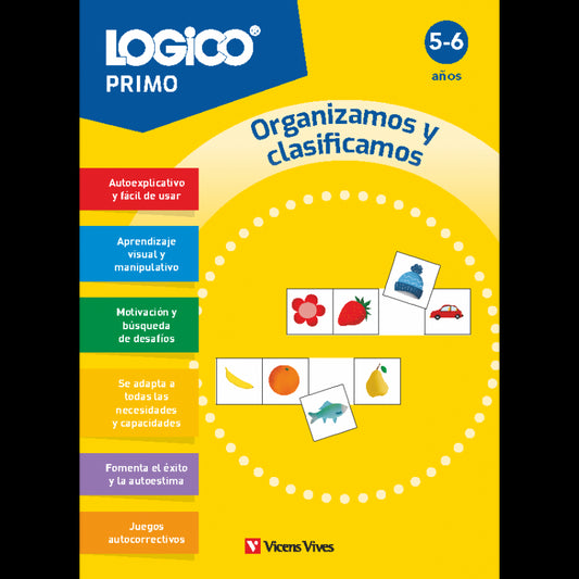 Logico Primo. Organizamos y clasificamos (5-6 años) 16 fichas