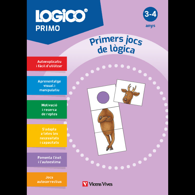 Logico Primo. Primers jocs de lògica (3-4 anys) 16 fitxes
