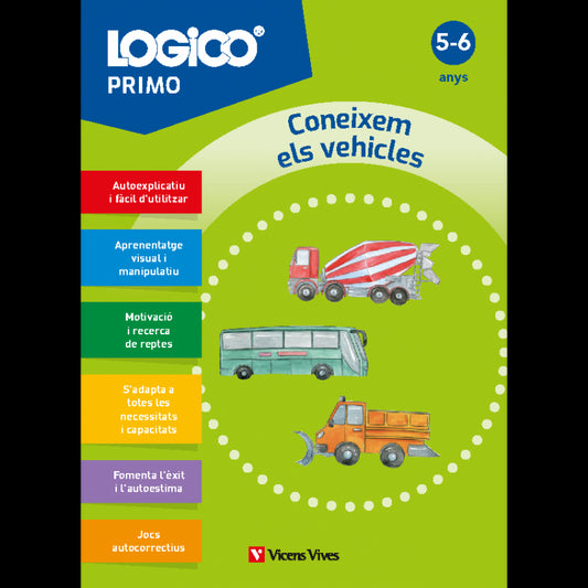 Logico Primo. Coneixem els vehicles (5-6 anys) 16 fitxes