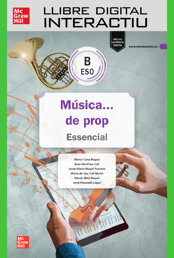 Llibre digital interactiu Música... de prop B ESO. Essencial