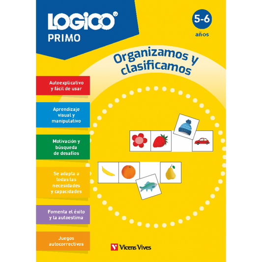 Logico Primo. Organizamos y clasificamos (5-6 años) 16 fichas