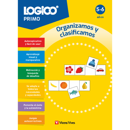 Logico Primo. Organizamos y clasificamos (5-6 años) 16 fichas