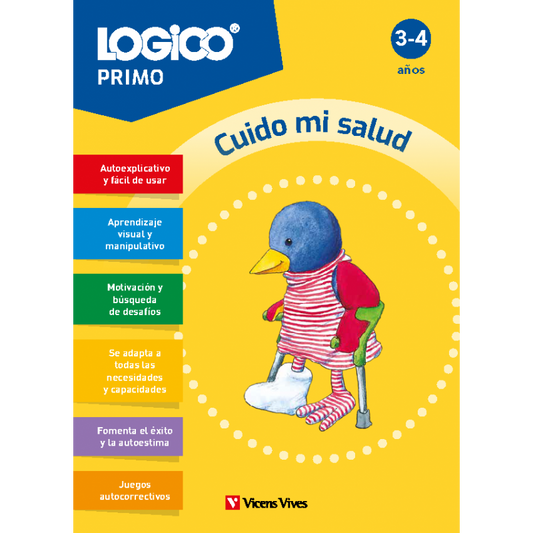Logico Primo. Cuido mi salud. (3-4 años) 16 fichas