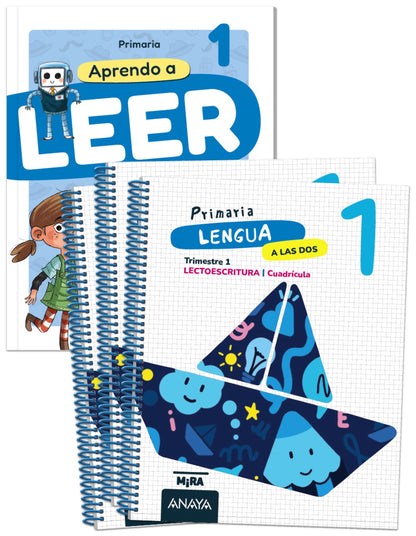 Lengua 1. A las dos. Cuadrícula. + Aprendo a leer con Detectives del recreo