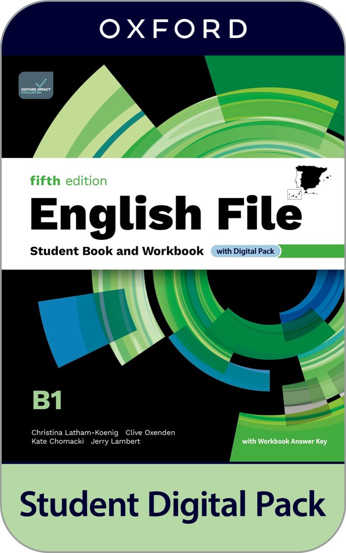 English File 5th Edition B1. Student's Book and Workbook and digital with Key Pack