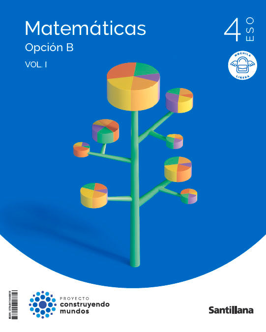 MATEMATICAS B 4ESO MOCHILA LIGERA CONSTRUYENDO MUNDOS SANTILLANA