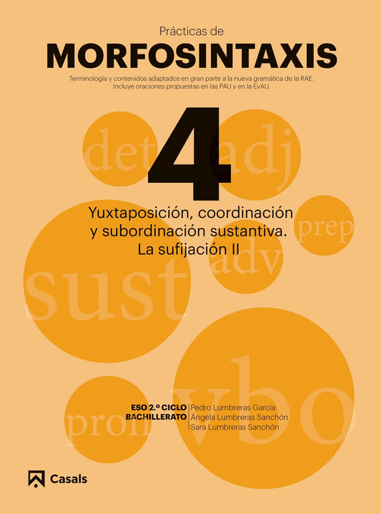 Pràcticas Morfosintaxis 4 Yuxtaposición, coordinación y subordinación sustantiva. La sufijación II