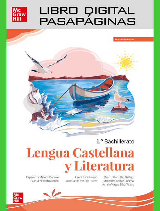 Libro digital pasapáginas Lengua castellana y Literatura 1.º Bachillerato