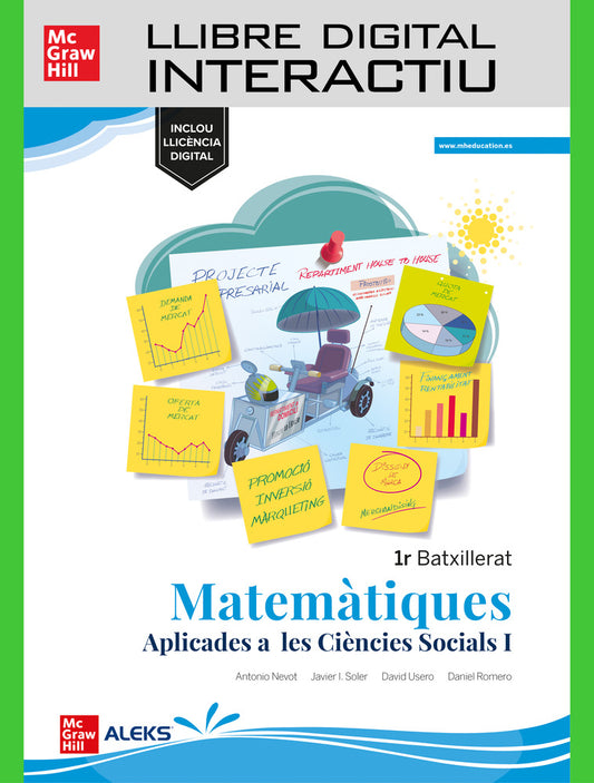 Llibre digital passapàgines Matemàtiques Aplicades a les Ciències Socials 1r Batxillerat - Mediterrània