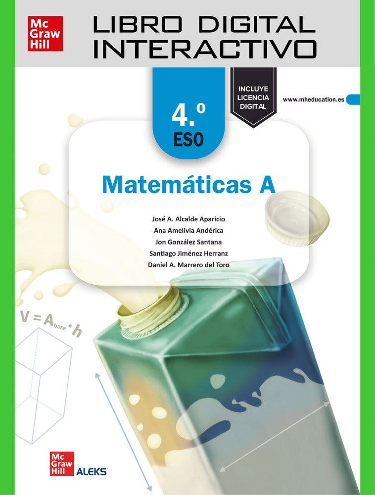 Libro digital interactivo Matemáticas A 4.º ESO