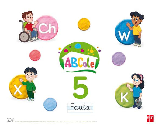 Cuaderno de lectoescritura 5, Pauta. ABCole 17