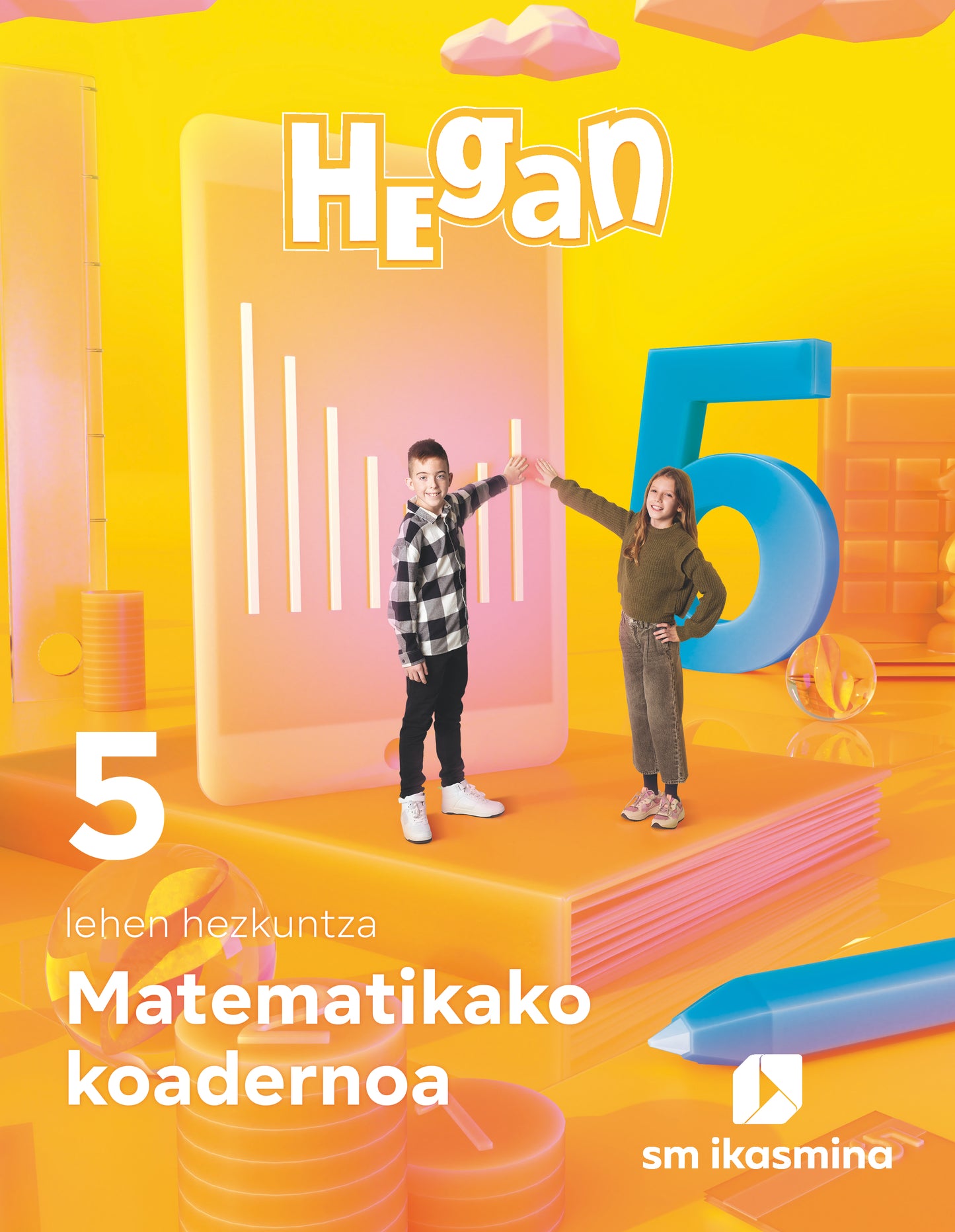 Koadernoa Matematika. Lehen Hezkuntza 5. Hegan