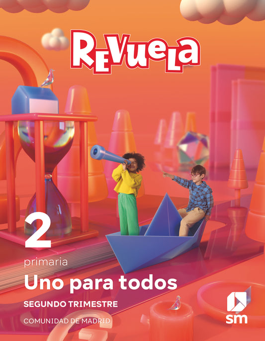 Método globalizado. Uno para todos. 2 Trimestre. 2 Primaria. Revuela. Comunidad de Madrid