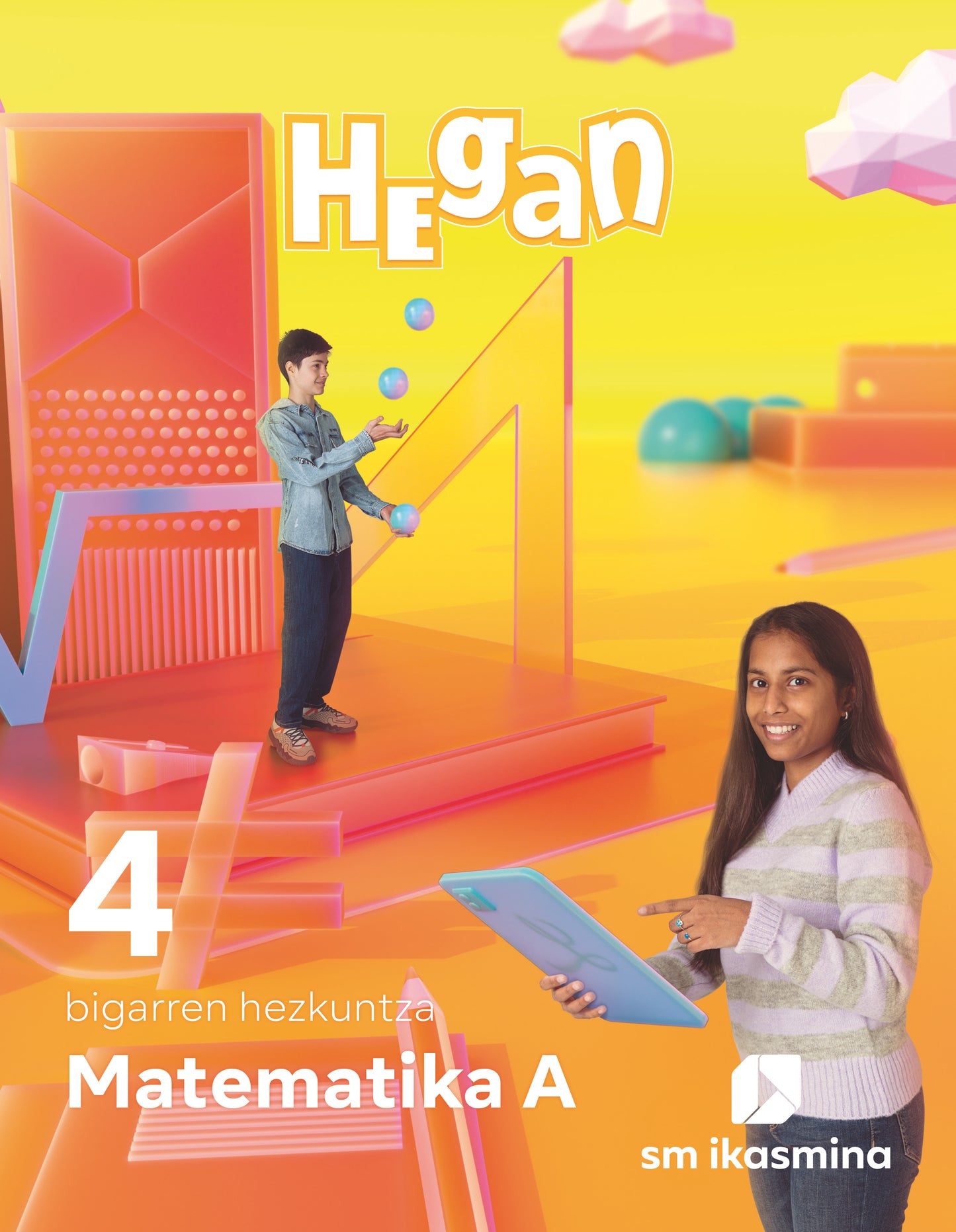 Matematika A. 4 bigarren hezkuntza.  Hegan