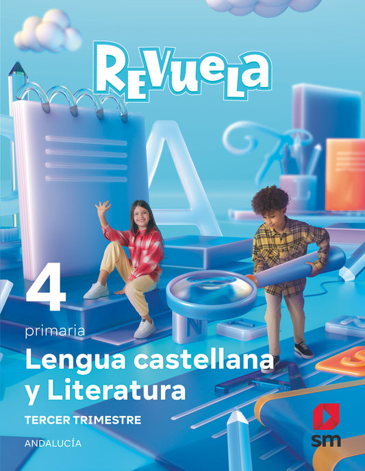 Lengua Castellana y Literatura . 4 Primaria. Trimestres. Revuela. Andalucía